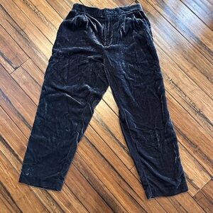 Madewell women’s black/dark gray velvet pants